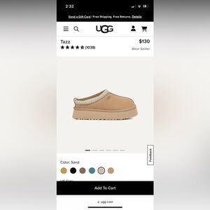 UGG platform, Tasman